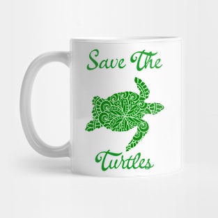 Save the Turtles Mandala Mug